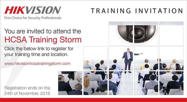 Register now for Hikvision MENA’s HCSA Training Storm