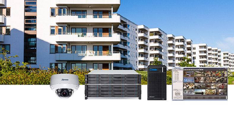 Surveon's comprehensive residential security solutions include high-res cameras, RAID NVR and VMS
