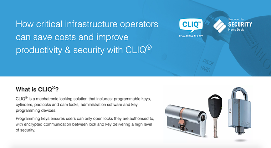 How critical infrastructure operators can save costs and improve productivity & security with CLIQ®